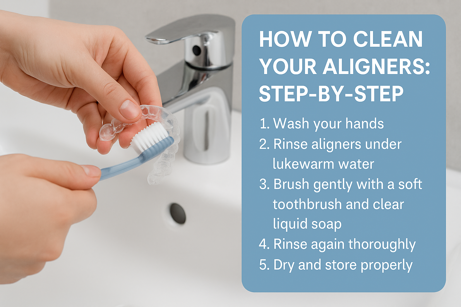 How to clean your aligners
